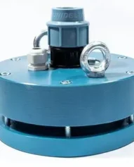 Оголовок для скважини 125\32мм з затяжкою на болтах синього кольору